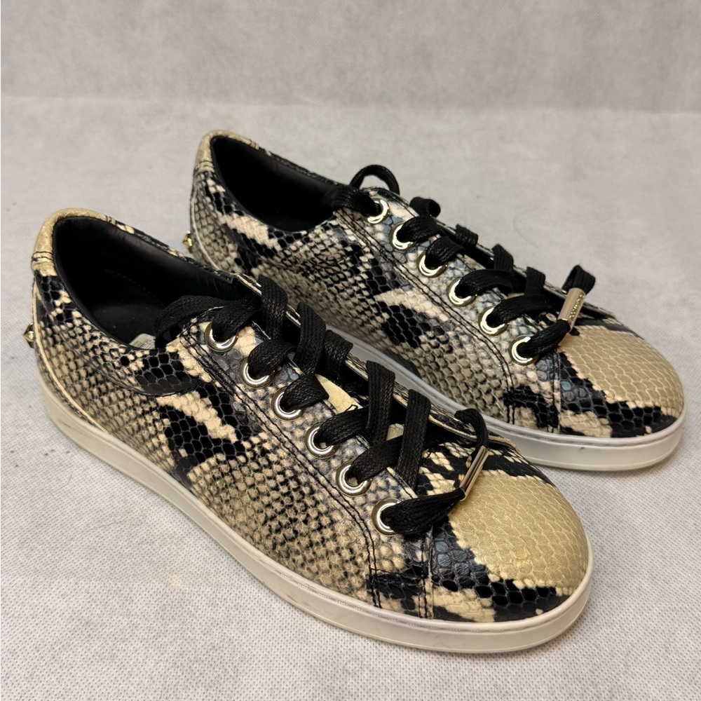 Jimmy Choo Python Print Sneaker SZ 35 Never Worn Star Sole Hawaii